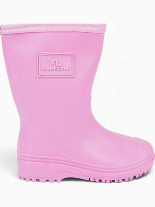 Kids Wellies with Internal Lining Pink