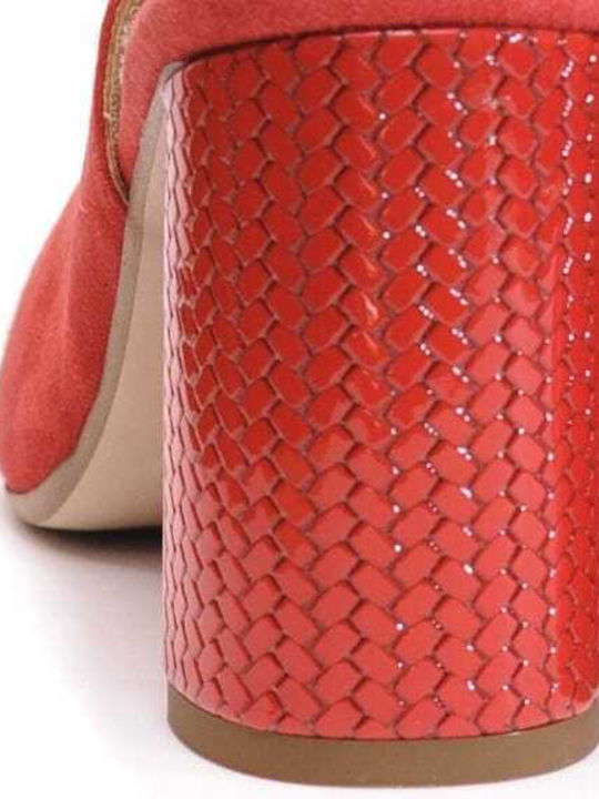 Pumps mit Riemchen Lampone