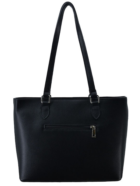 Leather Women's Handbag / Shoulder Bag Black