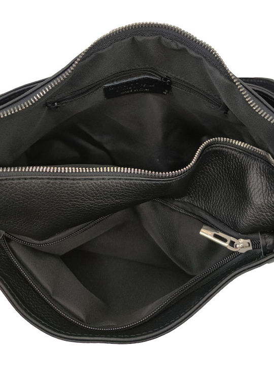 Leather Women's Handbag / Shoulder Bag / Crossbody Bag Black