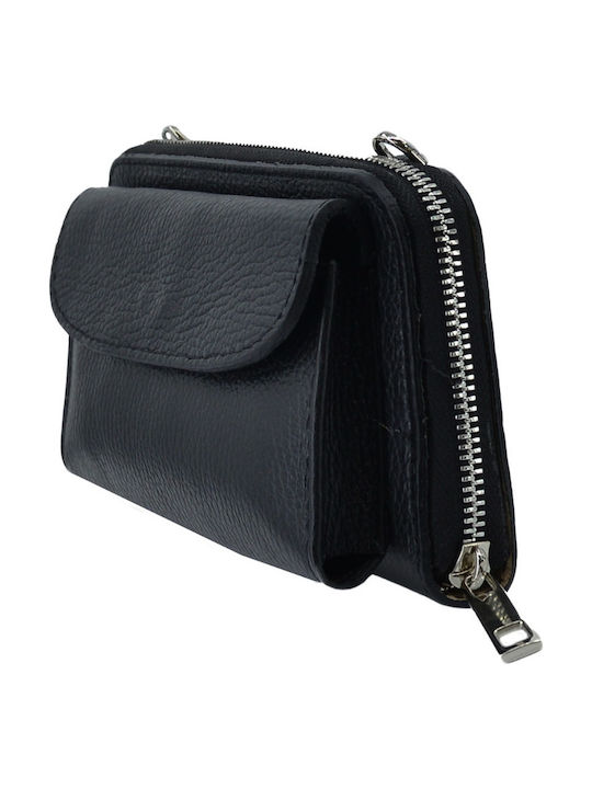 Black Leather Women's Handbag / Shoulder Bag / Crossbody Bag