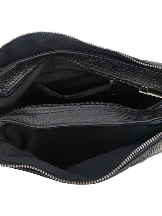 Women's Leather Shoulder / Crossbody Bag Black