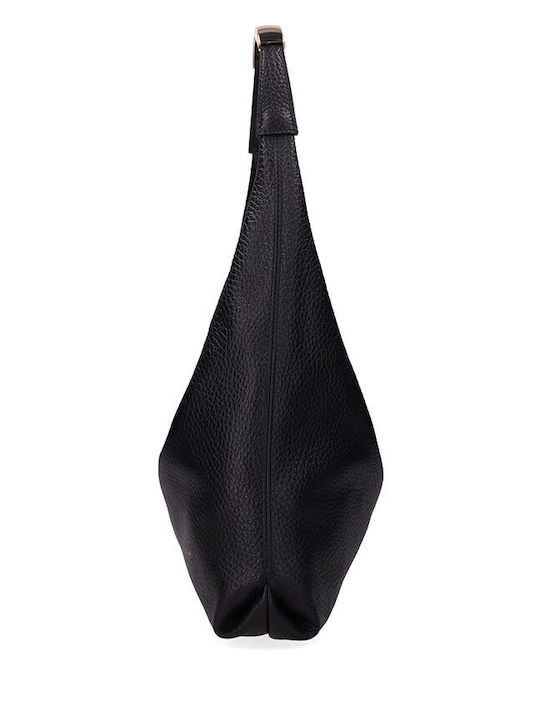 Women's Black Leather Shoulder Bag