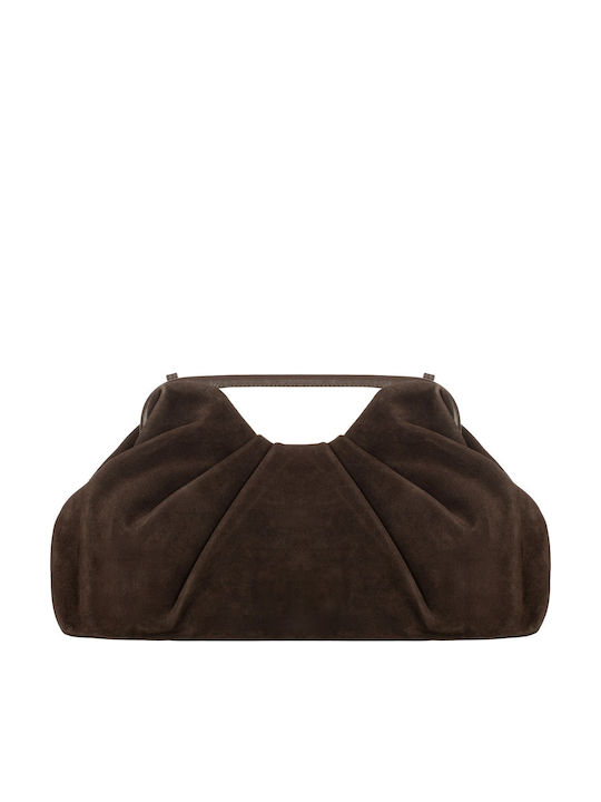 Women's Suede Envelope Bag Brown