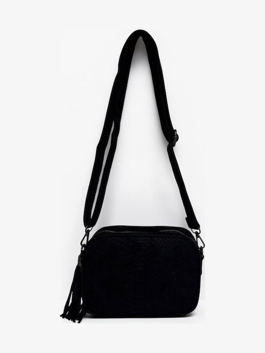 Amelia Women's Crossbody Bag Croco Black