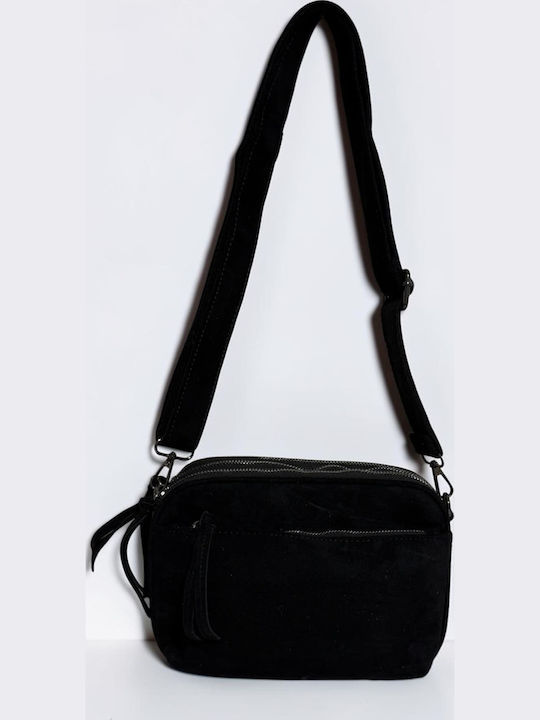Women's Crossbody Bag Suede Black