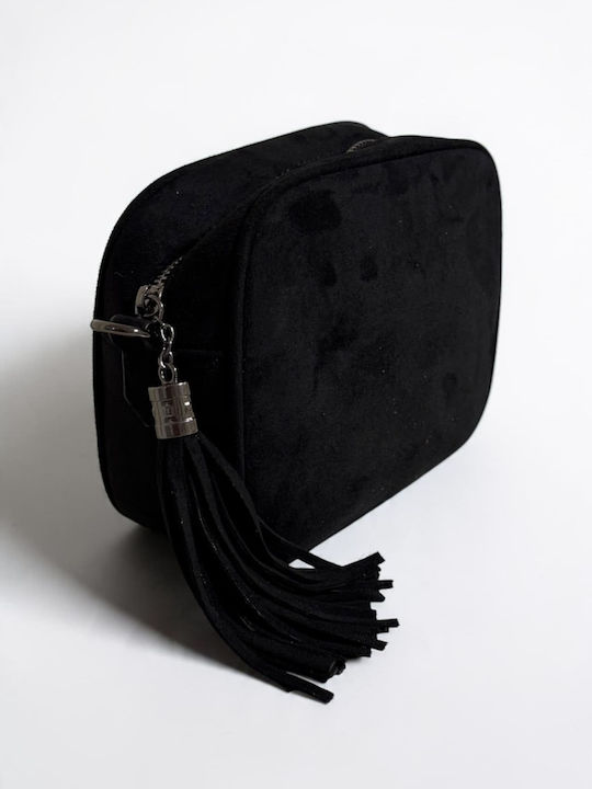 Aurora Women's Crossbody Bag Suede Black