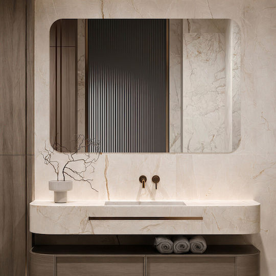 Tulup Wall Mirror with Frame 60x40cm