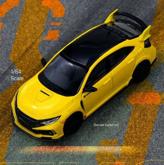 Μοντέλο Αυτοκινήτου Honda Civic Type-r Fk8 Κίτρινο 1:64 Inno64