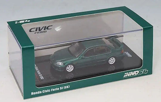 Honda Civic Ferio Si Ek Car Model Green 1:64 Inno64