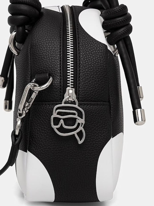 Schwarze Damen-Messenger-Tasche