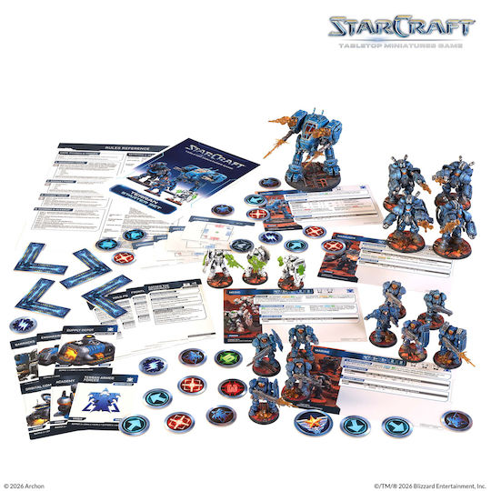 Starcraft Terran Стартов комплект със 17 миниатюри