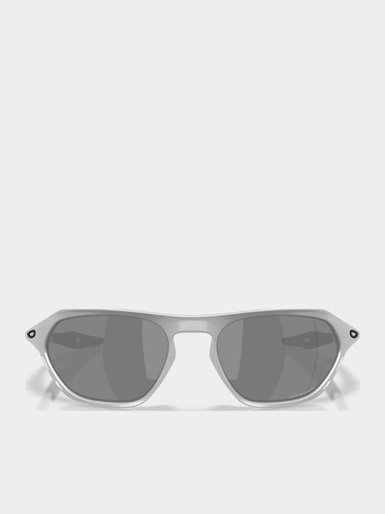 Cage Unisex Sunglasses with Silver Frame and Grey Lens