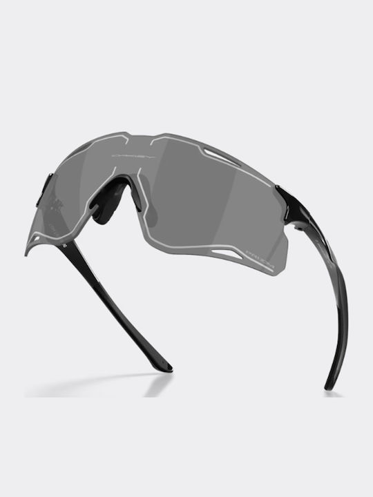 Cybr Unisex Sunglasses with Grey Horn-Rimmed Frame and Grey Lenses