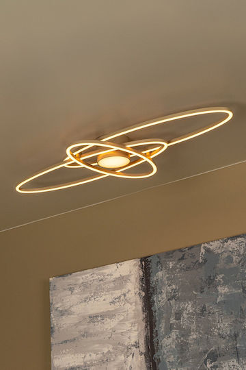 Lucide 53117-58-41 Galactica Top LED Ceiling Light Taupe 2700K-4000K