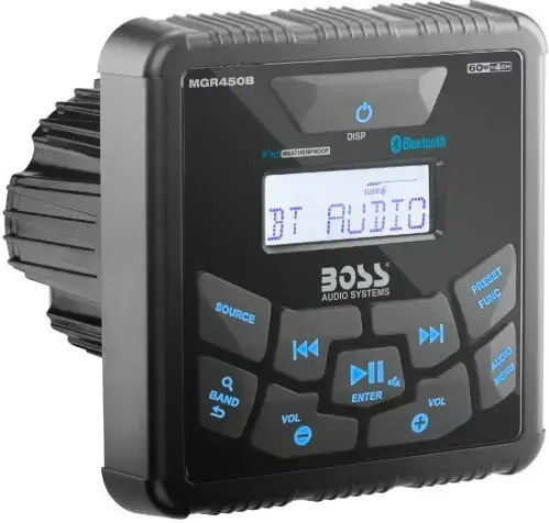 Boss Marine Mgr450b Ράδιο Multimedia Player 4x60w 112x112mm