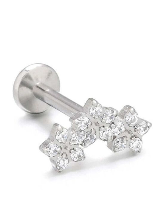Asimi Body Piercing Обица Барче от Стомана Сребриста