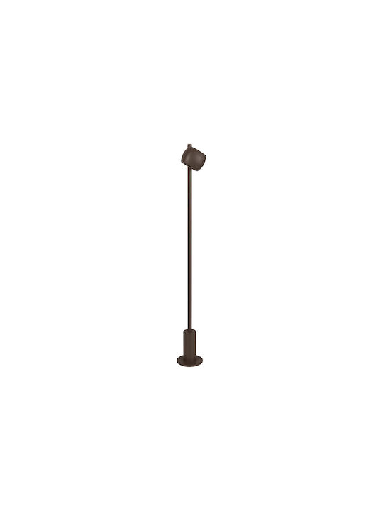 Lucide Lightning Lucide Outdoor LED Bollard Light with Warm White Light IP54 Brown