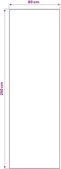 vidaXL Oriz Runner Rug Grey and Black 80x250cm