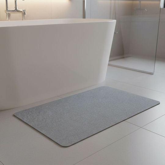 Relaxdays Αντιολισθητικό Πατάκι Μπάνιου 10051770_932 Gray 50x70εκ.