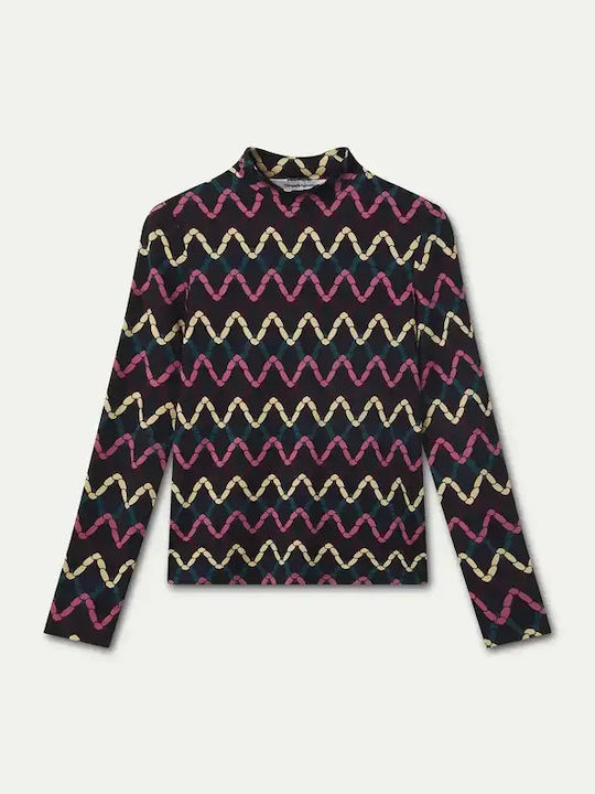 Langärmelige Damenbluse Multicolour