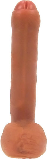 Passion Labs Realistic Dildo With Suction Cup Brown