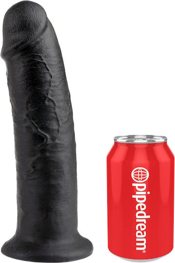 King Cock Ρεαλιστικό Dildo με Βεντούζα Μαύρο