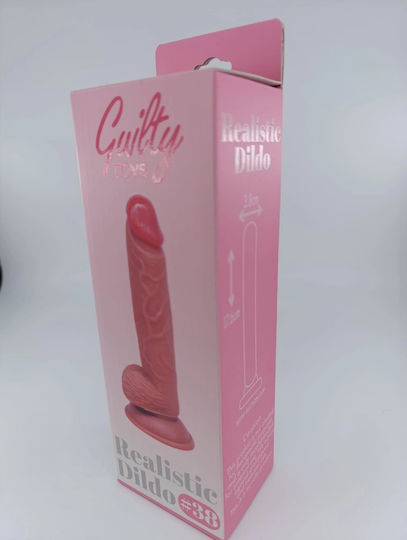 Guilty Toys Ρεαλιστικό Dildo με Βεντούζα Flesh