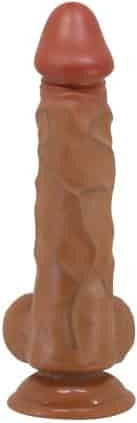 Realistic Dildo with Suction Cup Brown Dildo