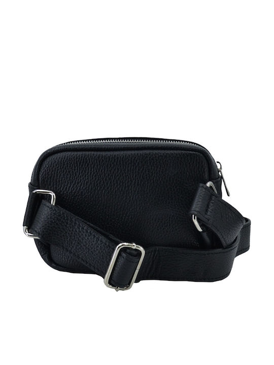 Leather Women's Crossbody Bag Black