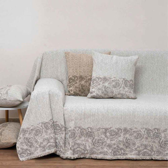 Anna Riska Μαξιλάρι Snow Grey 55x55εκ.