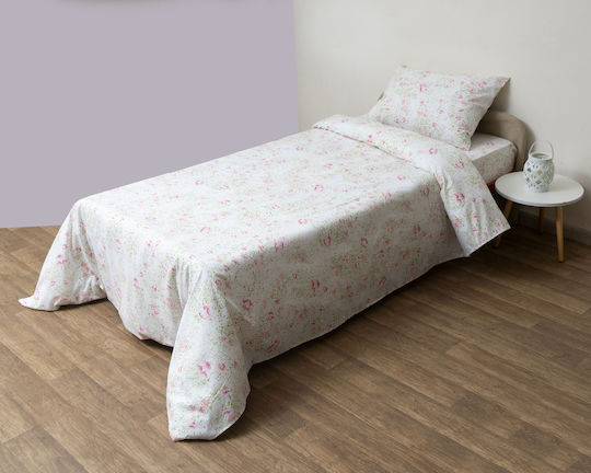 Anna Riska Σετ Μονό 160x240εκ. 3002 Ροζ Anna Riska Σετ Μονό 160x240εκ. 3002 Ροζ