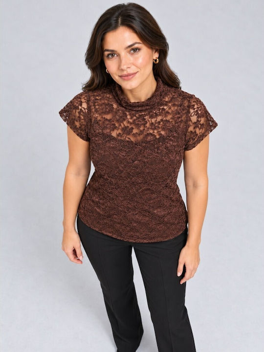 Women's Blouse with Lace Kafe