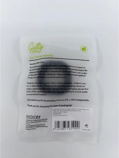 Guilty Toys No. 1 Black Liquid Silicone Cock Ring