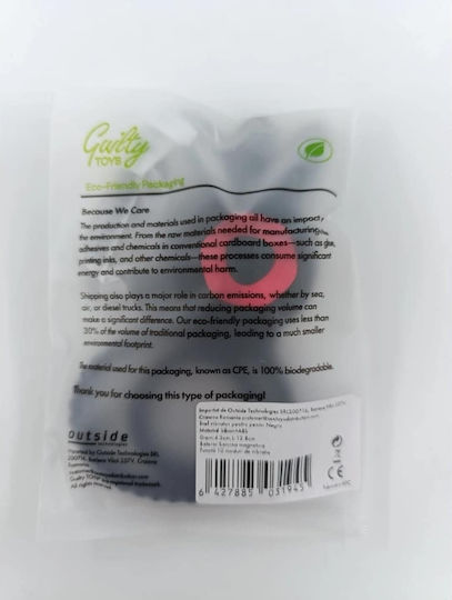 Inel Dublu pentru Penis Bunny Ring Guilty Toys 10 Vibrații Negru