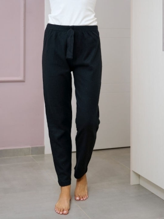 Goodnight Winter Cotton Women's Pyjama Trousers Black