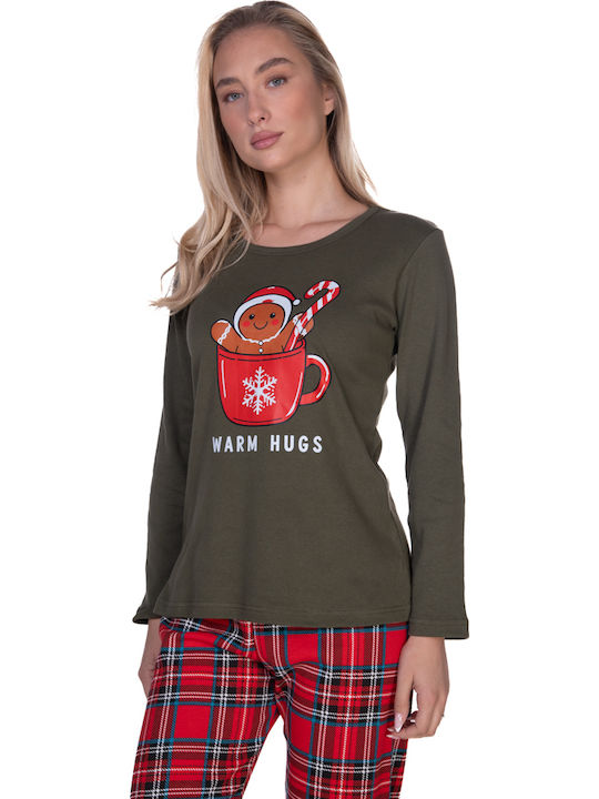 Comfort Winter Women's Pyjama Set Green