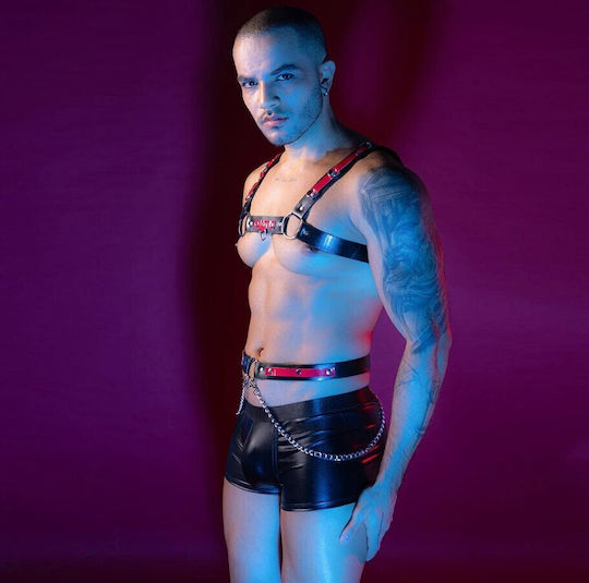Roza Underwear Men's Black Harness