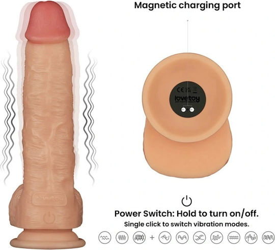 Strap-on Ρεαλιστικό Δονητή 23,6 Cm Xs S M Lovetoy