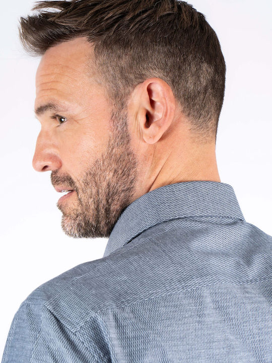 Long Sleeve Blue Shirt