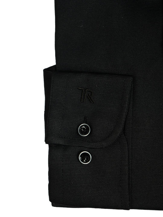 Long Sleeve Shirt in Regular Fit Black
