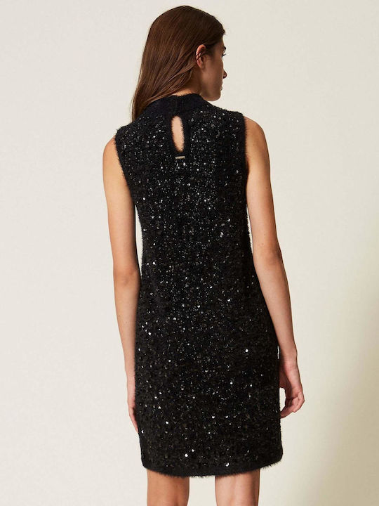 Mini-Abendkleid Schwarz