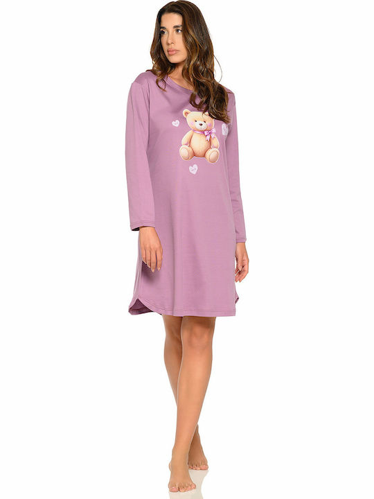 Clio Lingerie Winter Women's Nightgown Viole
