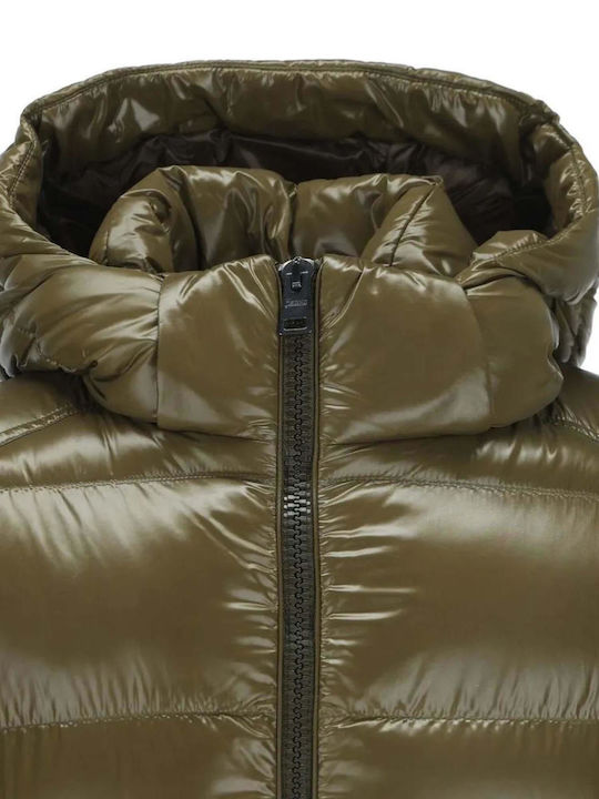 Khaki Puffer Jacket