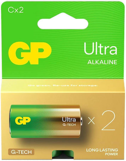 GP Recyko Ultra Alkaline C/LR14 G-Tech Batterien – 2 Stück