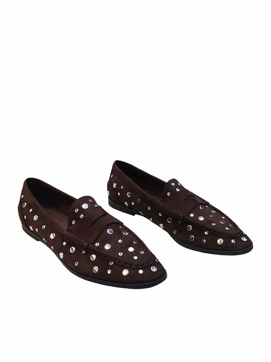 Γυναικεία Loafers σε Καφέ Χρώμα