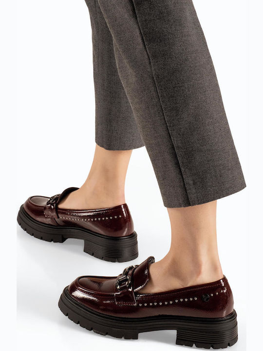 Γυναικεία Loafers σε Μπορντό Χρώμα SD57096