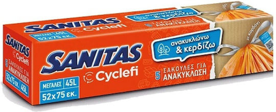 Sanitas Trash Bags 52x75cm 5 pcs
