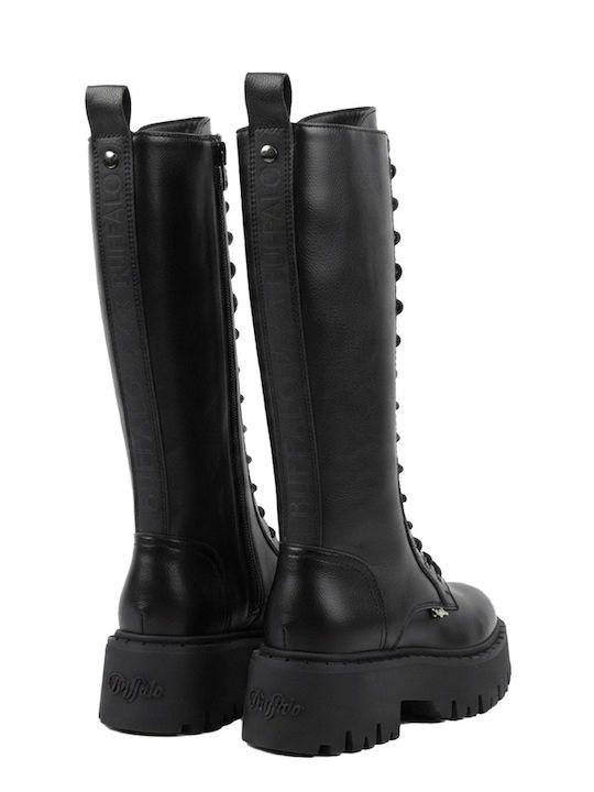 Damenstiefel mit Mittelhohem Absatz Schwarz
