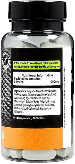 Precision Engineered L-lysine 1000mg 60 Ταμπλέτες